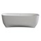 Alfi Brand 67" White Matte Solid Surface Resin Bathtub AB9980 - alternate 3